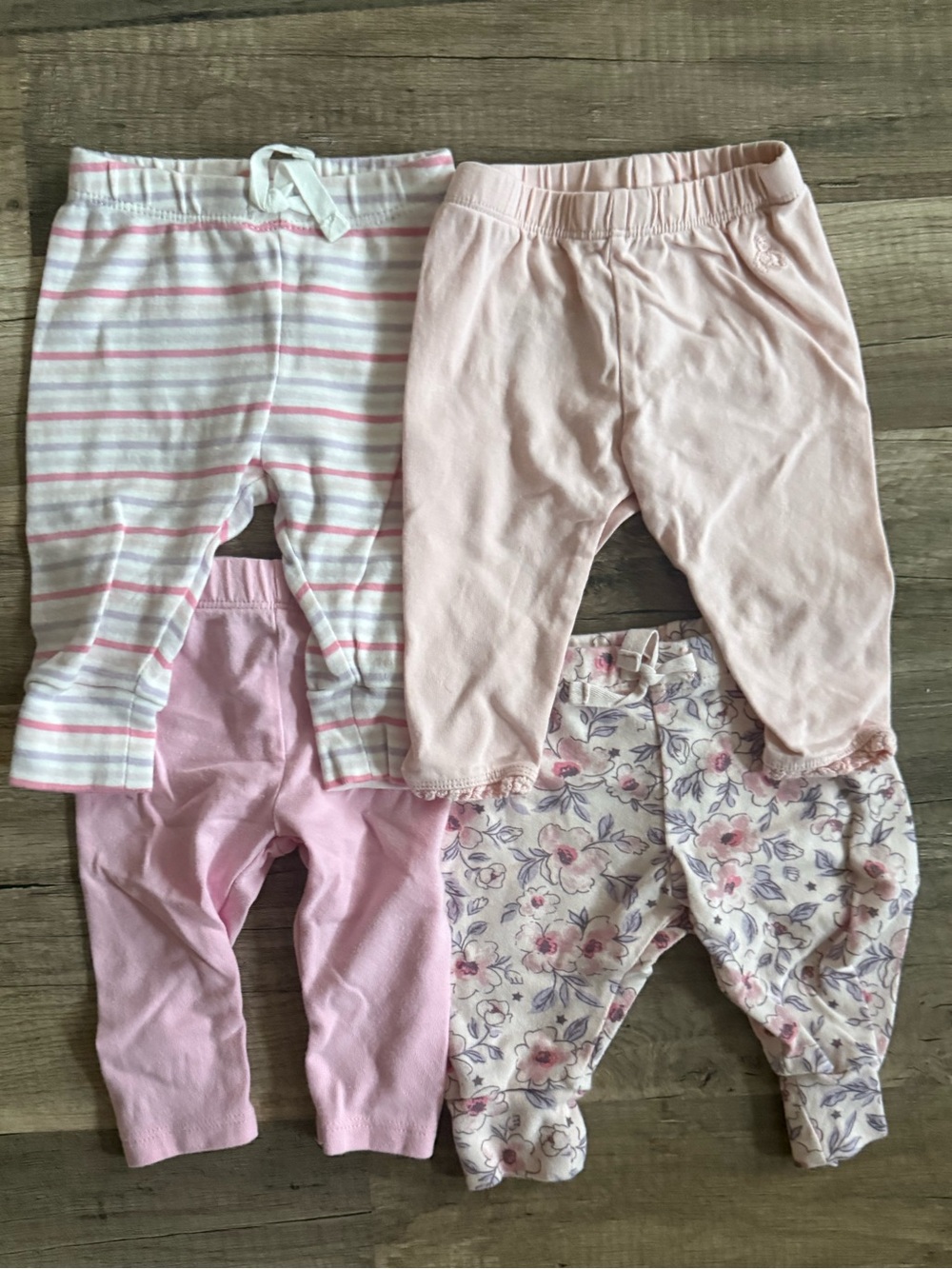 Pack of 4 Baby Pink & Floral Leggings Baby Gap
